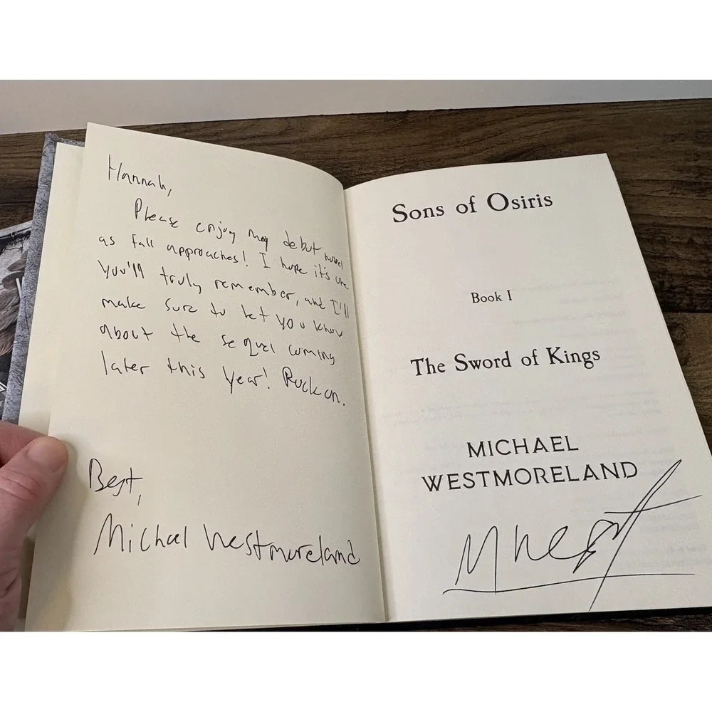 Micheal Westmoreland Sons Of Osiris Sword Of Kings Regicide Book 1 & 2 Signed